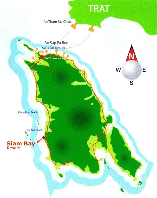Siam Bay Resort Map